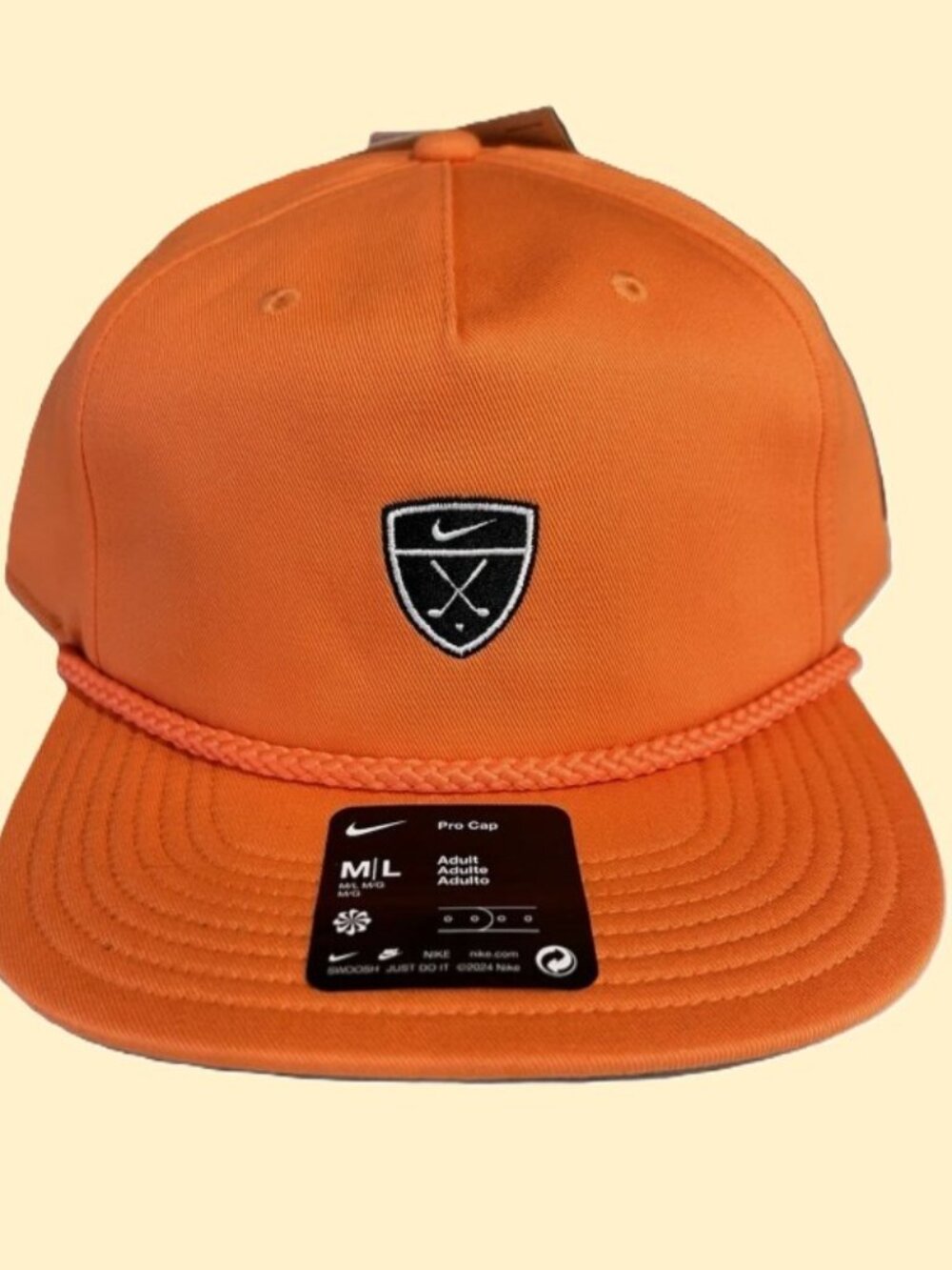 Nike Pro Unstructured Par Golf Cap / Hat ~ M/L ~ IM9607-842 Orange NWT